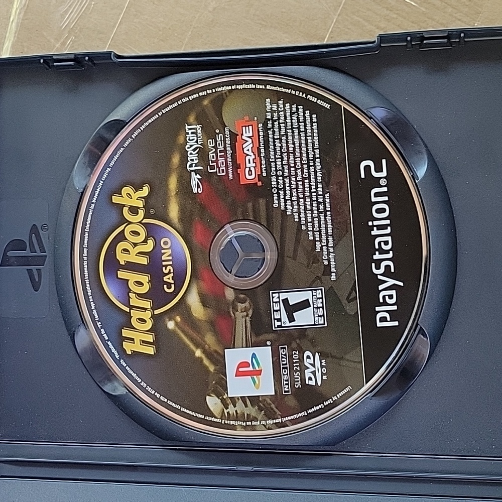 HARD ROCK CASINO PLAYSTATION 2 GAME 2006 GAMBLING - Picture 8 of 9